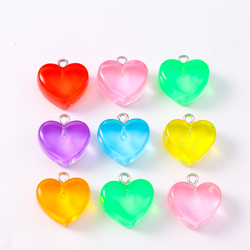 Resin Art Necklace - Duarte 20Pcs/Lot Cute Candy Colors Resin