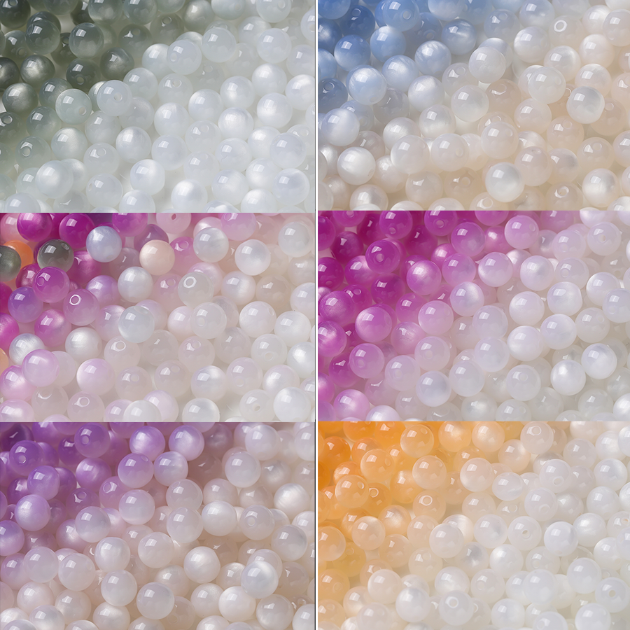 Resin Art Bracelet - 10pcs 8/10/12mm Ultraviolet Sun Color Changing