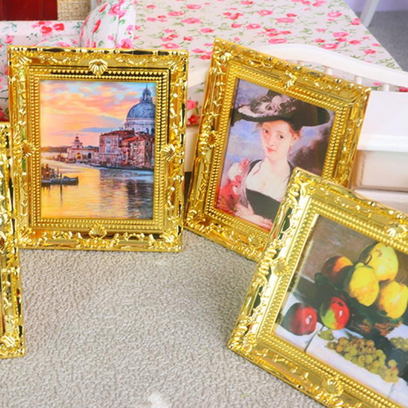 Resin Art Frame - 1Pcs Doll House Wall Mural Ornaments