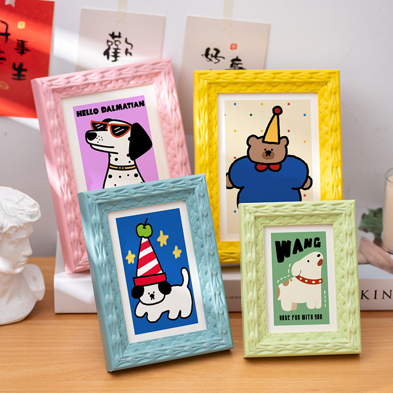 Resin Art Frame - Colorful Photo Frame 5Inch-A4 Home Kids