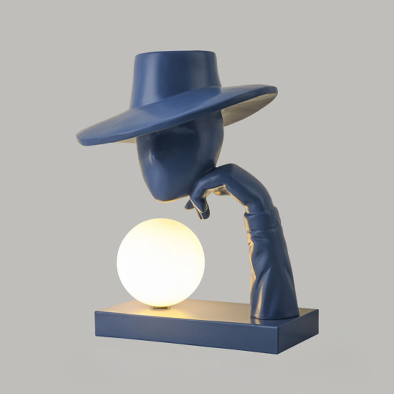 Resin Art And Design - Creative Humanoid Art Sculpture Desk Lamp