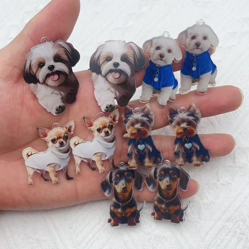 Resin Art Bracelet - 10 pieces of resin cartoon small