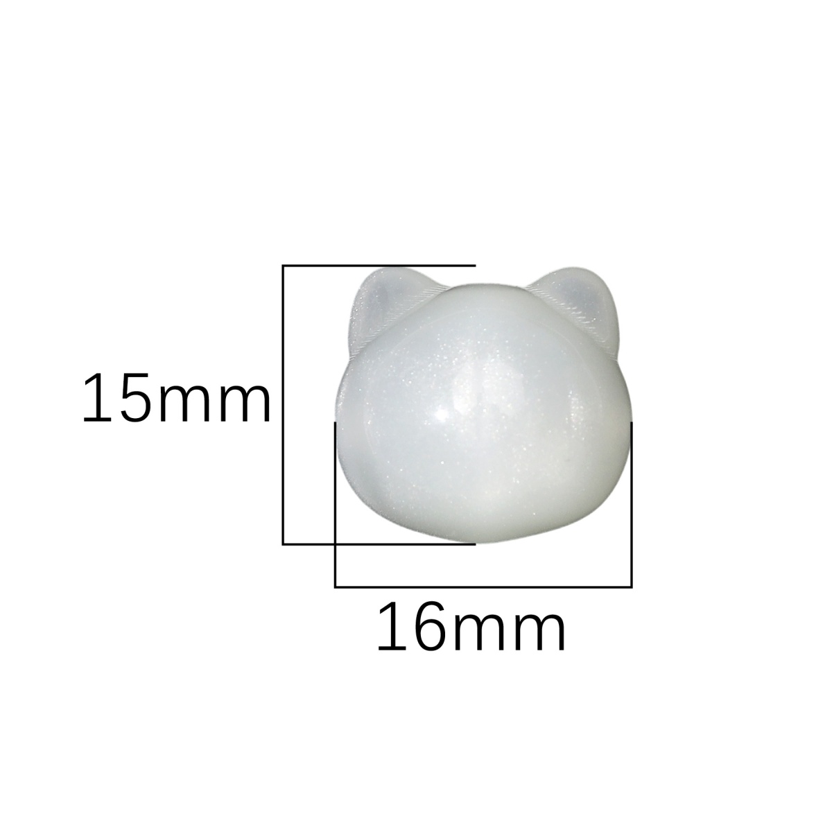 Resin Art Bracelet - 1-7Pcs 15x16mm UV Photochromic White Resin
