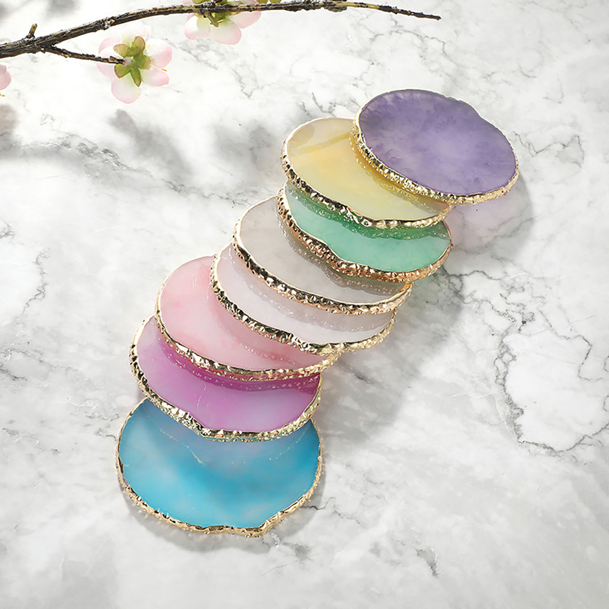 Irregular Multi Colour Resin J - Resin Art Necklace recensie en prijs