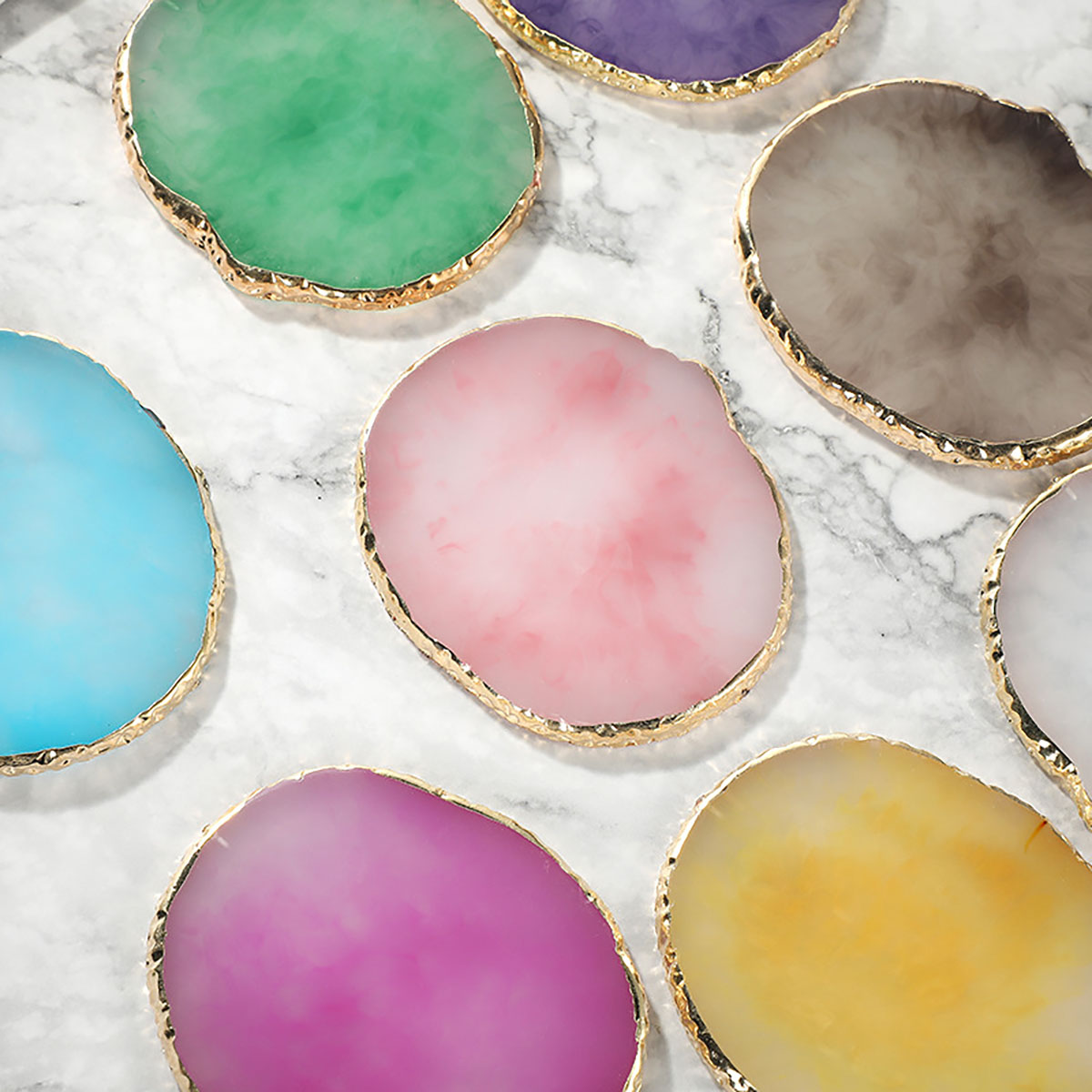 Irregular Multi Colour Resin J - Resin Art Necklace recensie en prijs