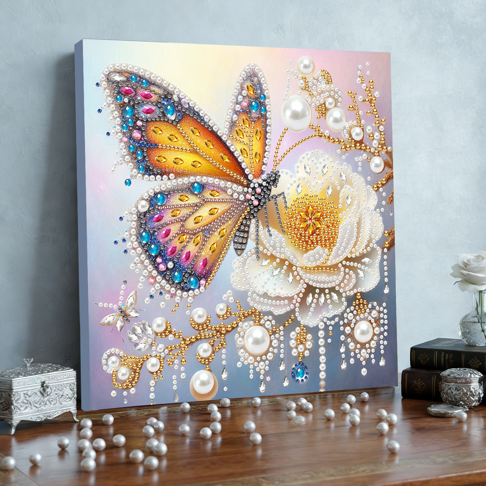Diamond Dots Pearl Gem Paintin - Resin Art Frame recensie en prijs