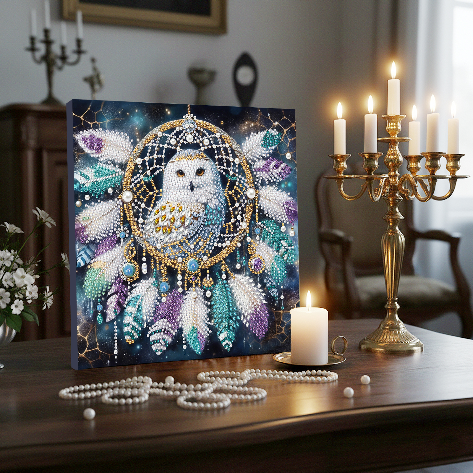 Diamond Dots Pearl Gem Paintin - Resin Art Frame recensie en prijs