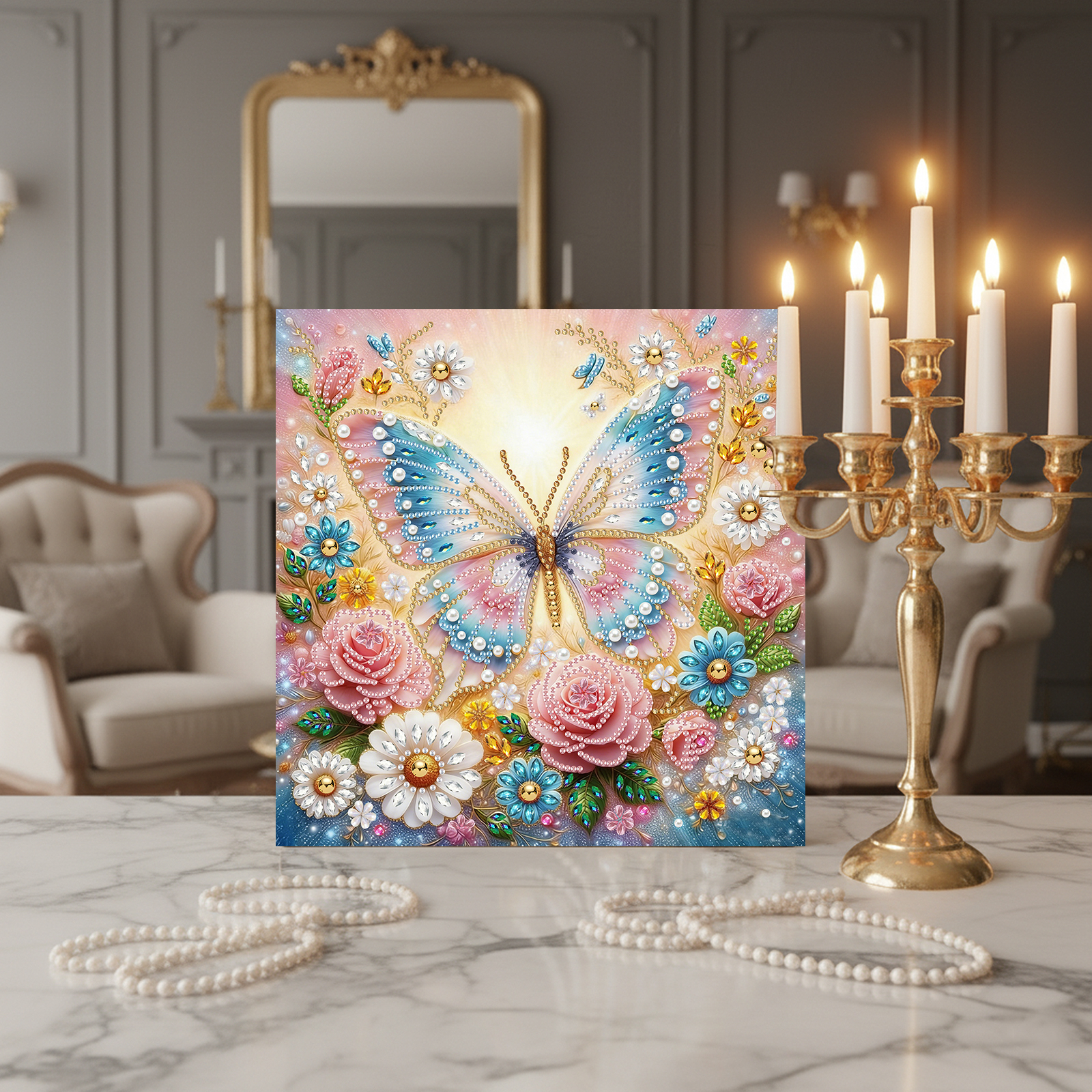 Diamond Dots Pearl Gem Paintin - Resin Art Frame recensie en prijs