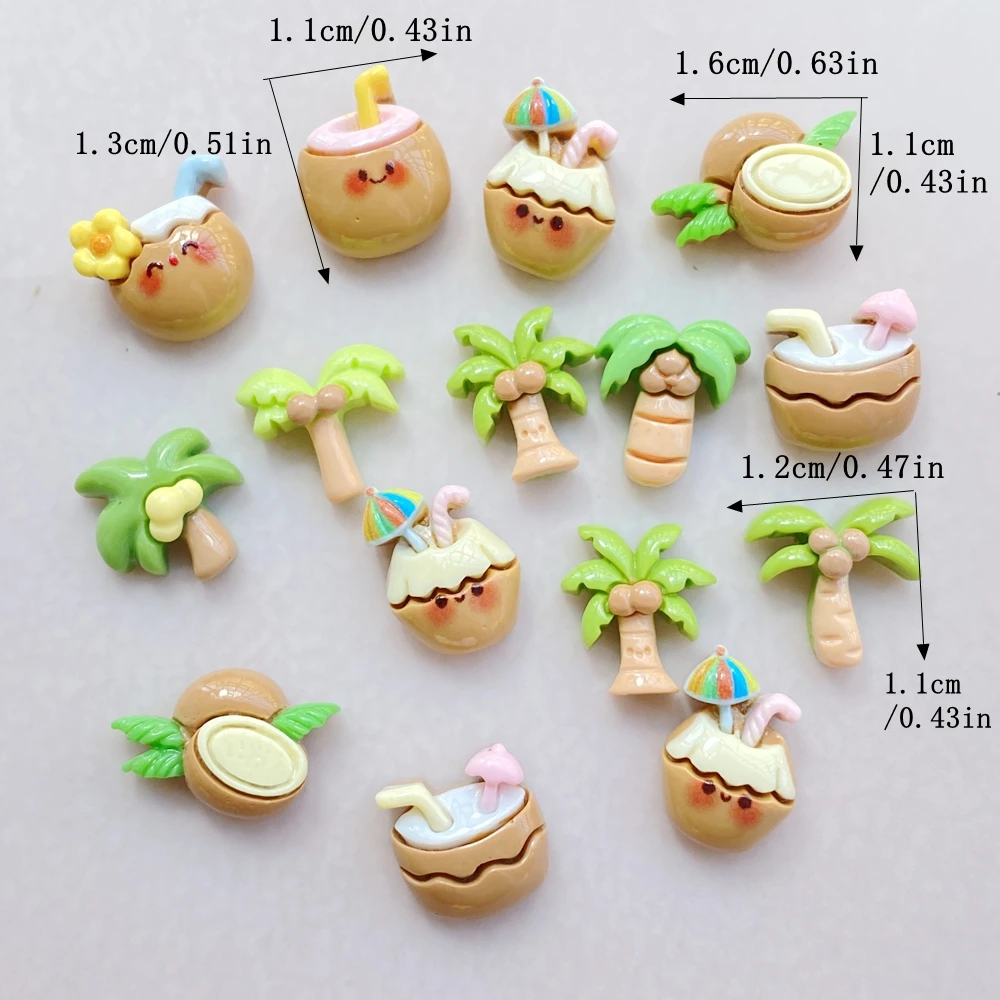 20Pcs Cute Cartoon Coconut Dri - Resin Art And Design recensie en prijs