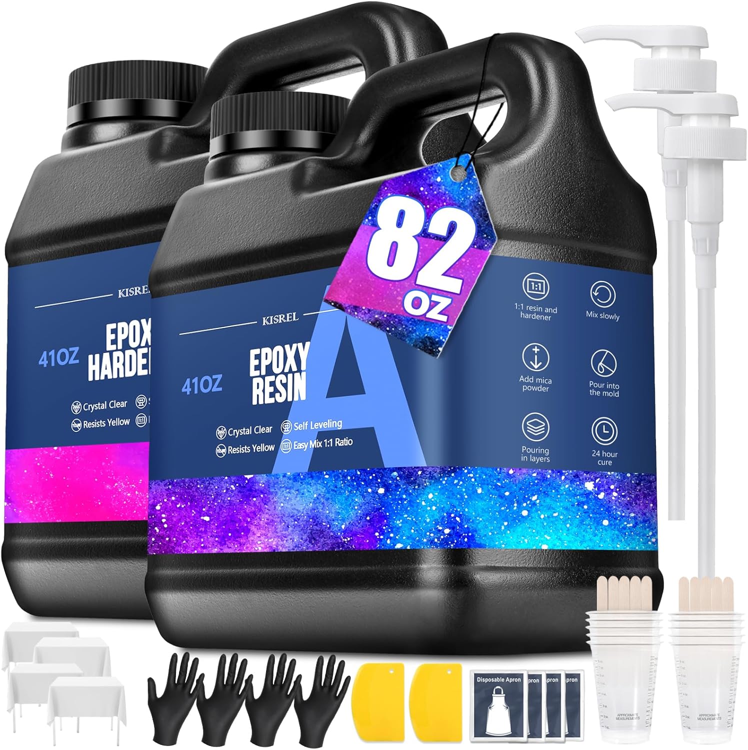 Crystal Clear Epoxy Resin Kit  - Resin Art Products recensie en prijs