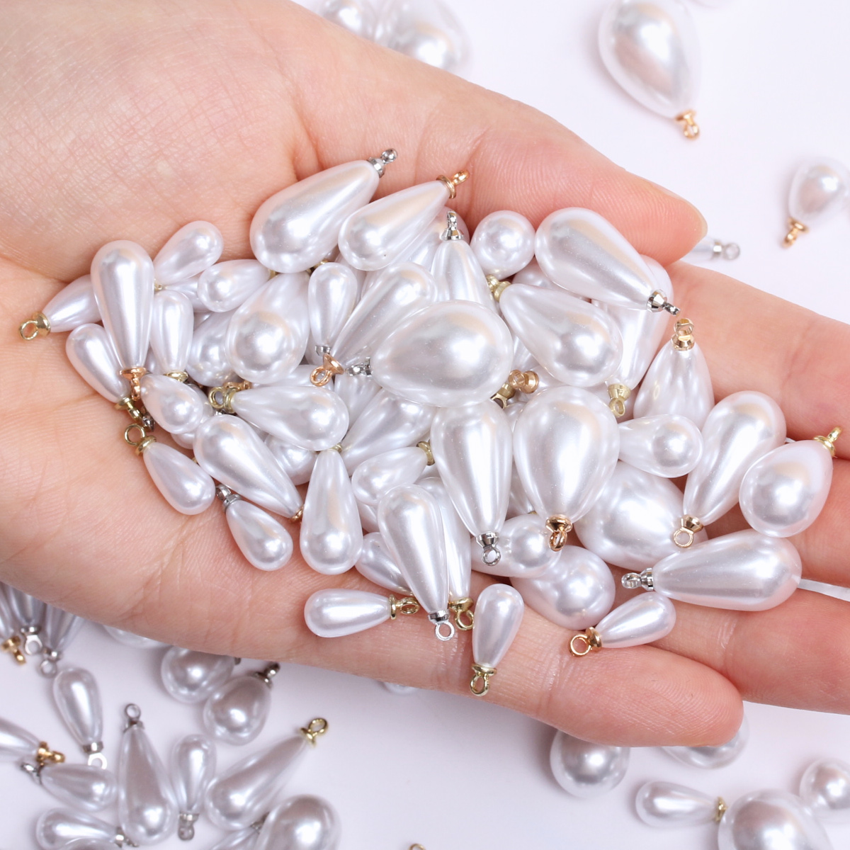 100pcs/bag 10/14/16/18mm Brigh - Resin Art Necklace recensie en prijs