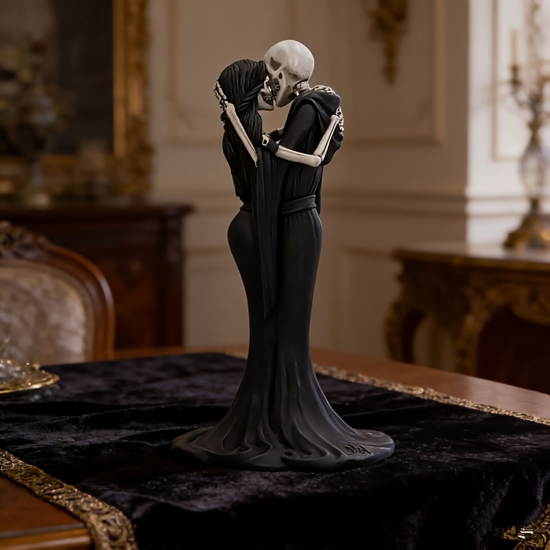 1pc Loving Skull Couple Statue - Resin Art Furniture recensie en prijs