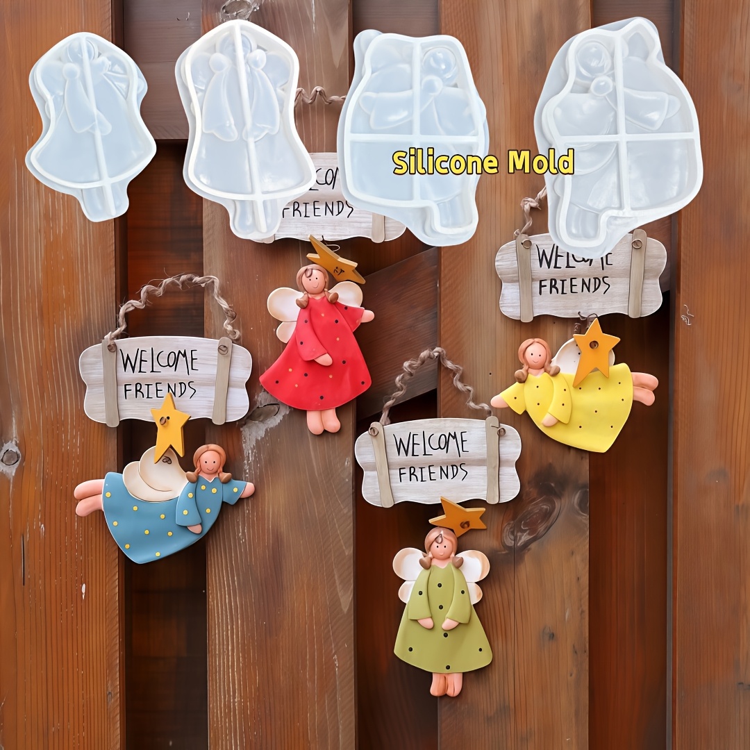 4pcs Angel Pendant Mold, Resin - Resin Art Products recensie en prijs