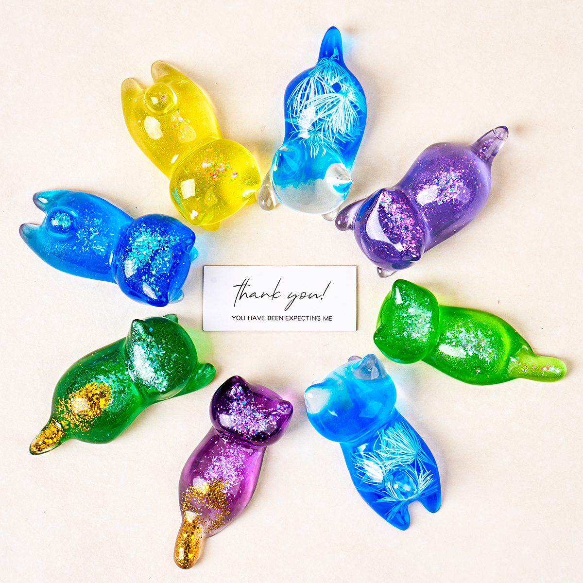 3D Cat Crystal Epoxy Resin Mol - Resin Art Products recensie en prijs