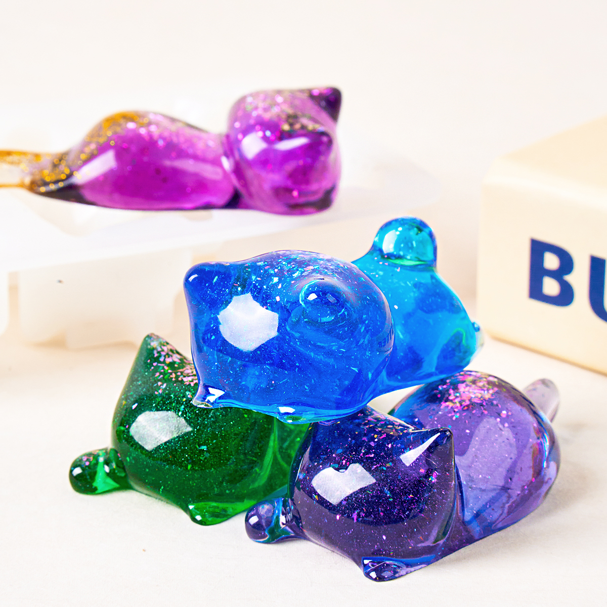 3D Cat Crystal Epoxy Resin Mol - Resin Art Products recensie en prijs