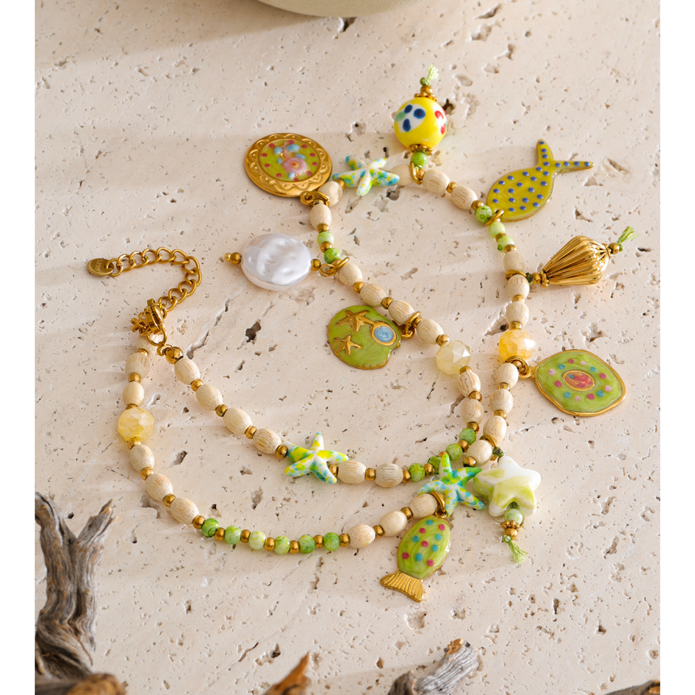 Yhpup Exclusive Stainless Stee - Resin Art Necklace recensie en prijs