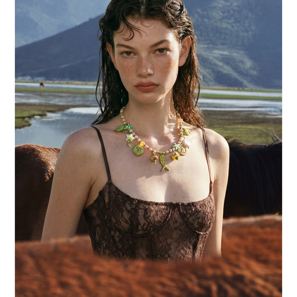 Yhpup Exclusive Stainless Stee - Resin Art Necklace recensie en prijs