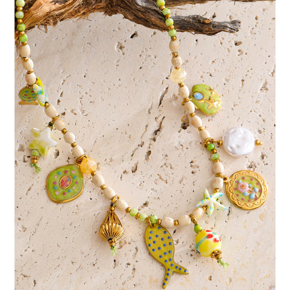Yhpup Exclusive Stainless Stee - Resin Art Necklace recensie en prijs