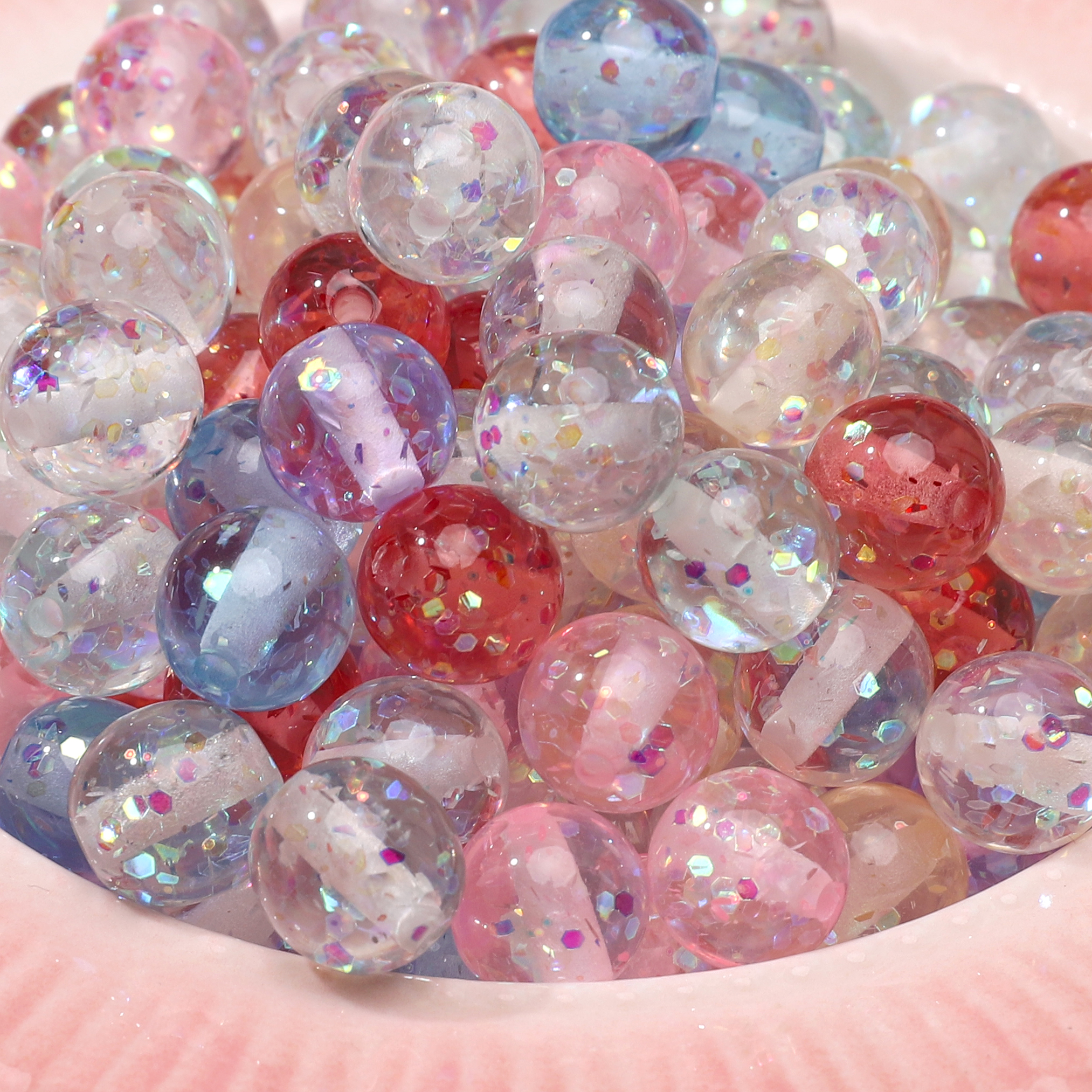 50/60Pcs 8mm Iridescent Sequin - Resin Art Bracelet recensie en prijs