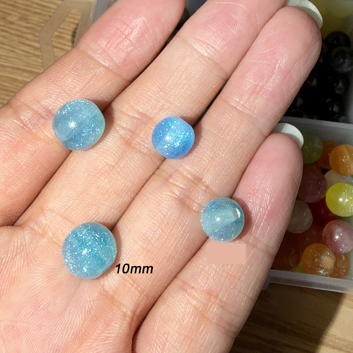 50pcs 10mm Sky Blue Resin Star - Resin Art Bracelet recensie en prijs
