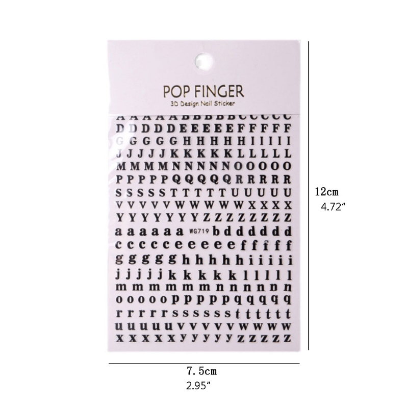 1PCS New English Alphabet Nail - Resin Art Equipment recensie en prijs
