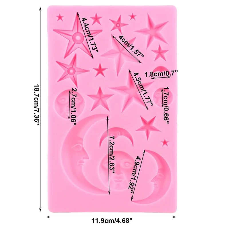 Sun Face Moon Stars Polymer Cl - Resin Art Products recensie en prijs
