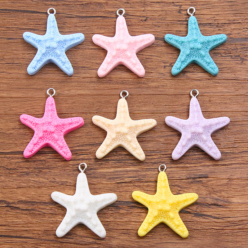 10Pcs Dopamine Color Starfish  - Resin Art Bracelet recensie en prijs