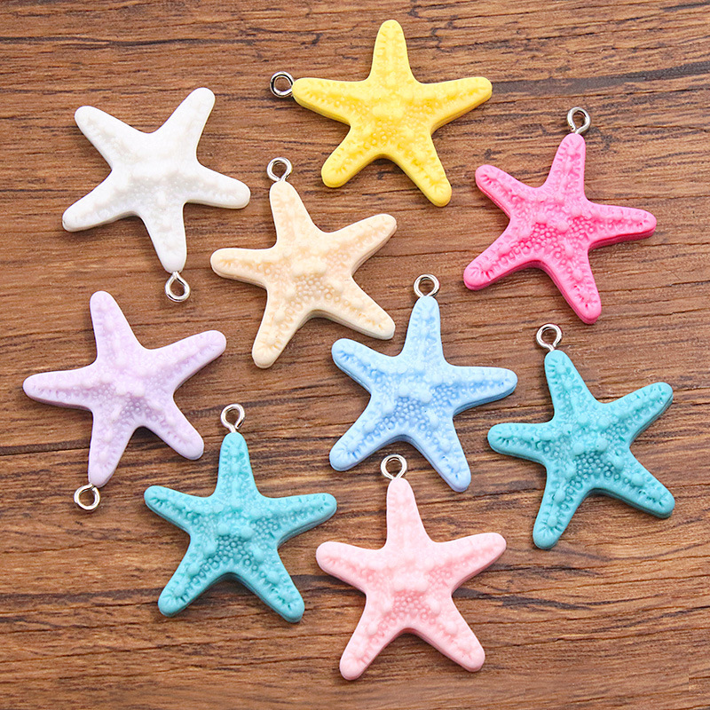10Pcs Dopamine Color Starfish  - Resin Art Bracelet recensie en prijs