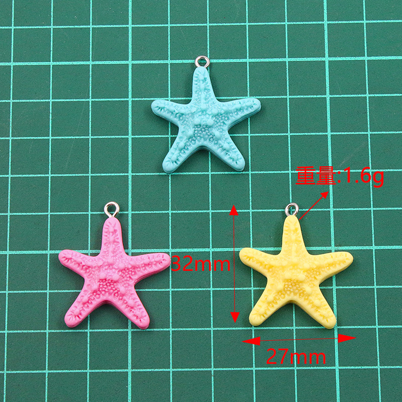 10Pcs Dopamine Color Starfish  - Resin Art Bracelet recensie en prijs