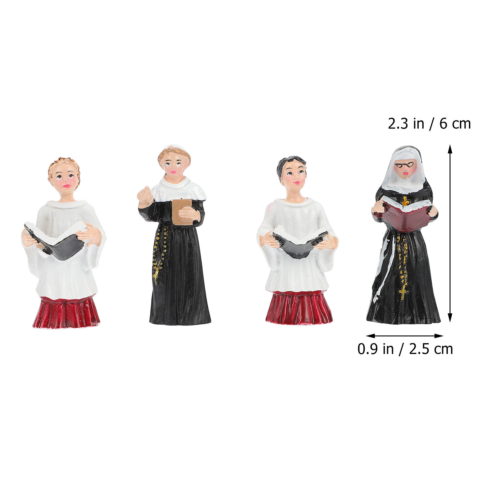 4Pcs Resin Nun Statues Stylish - Resin Art And Design recensie en prijs