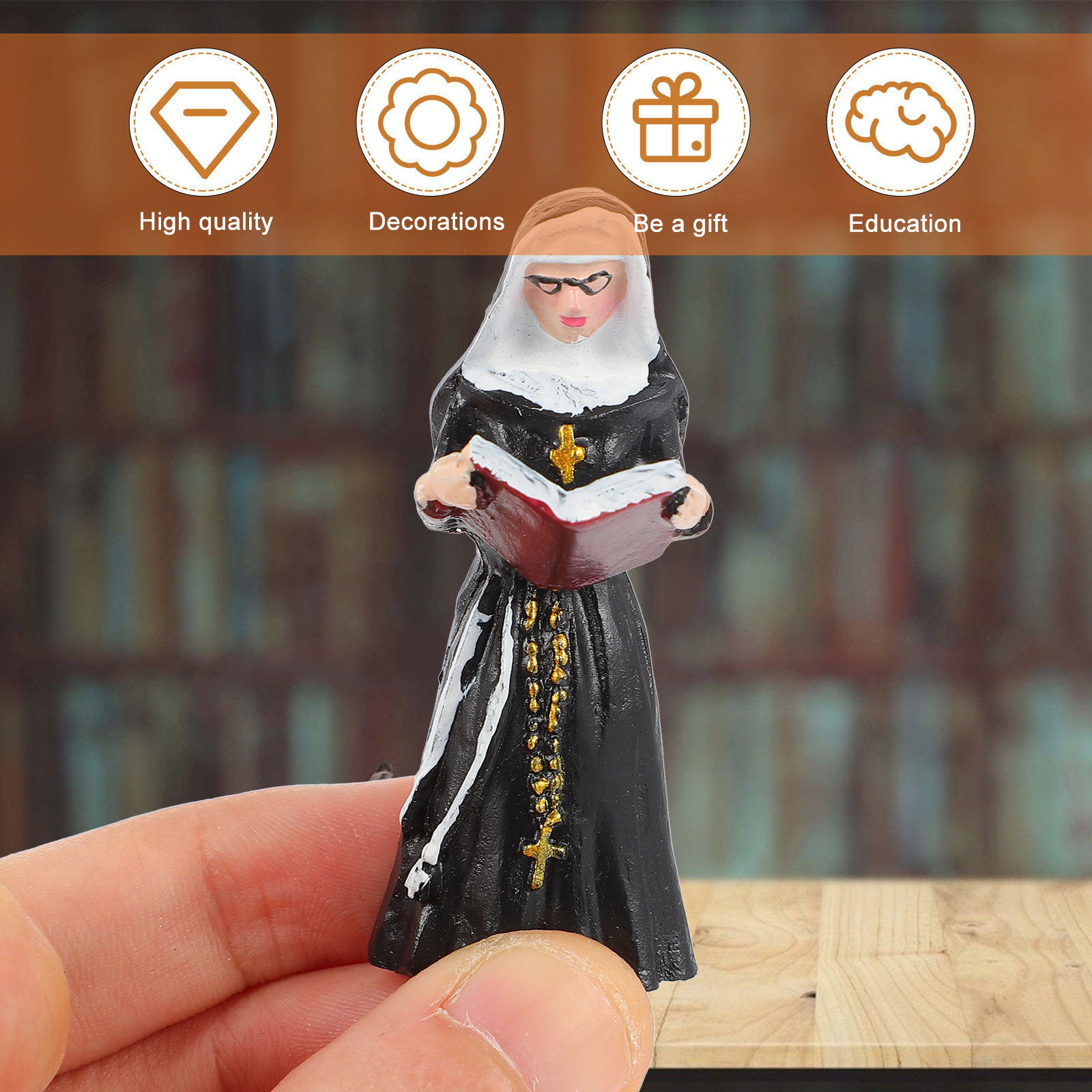 4Pcs Resin Nun Statues Stylish - Resin Art And Design recensie en prijs