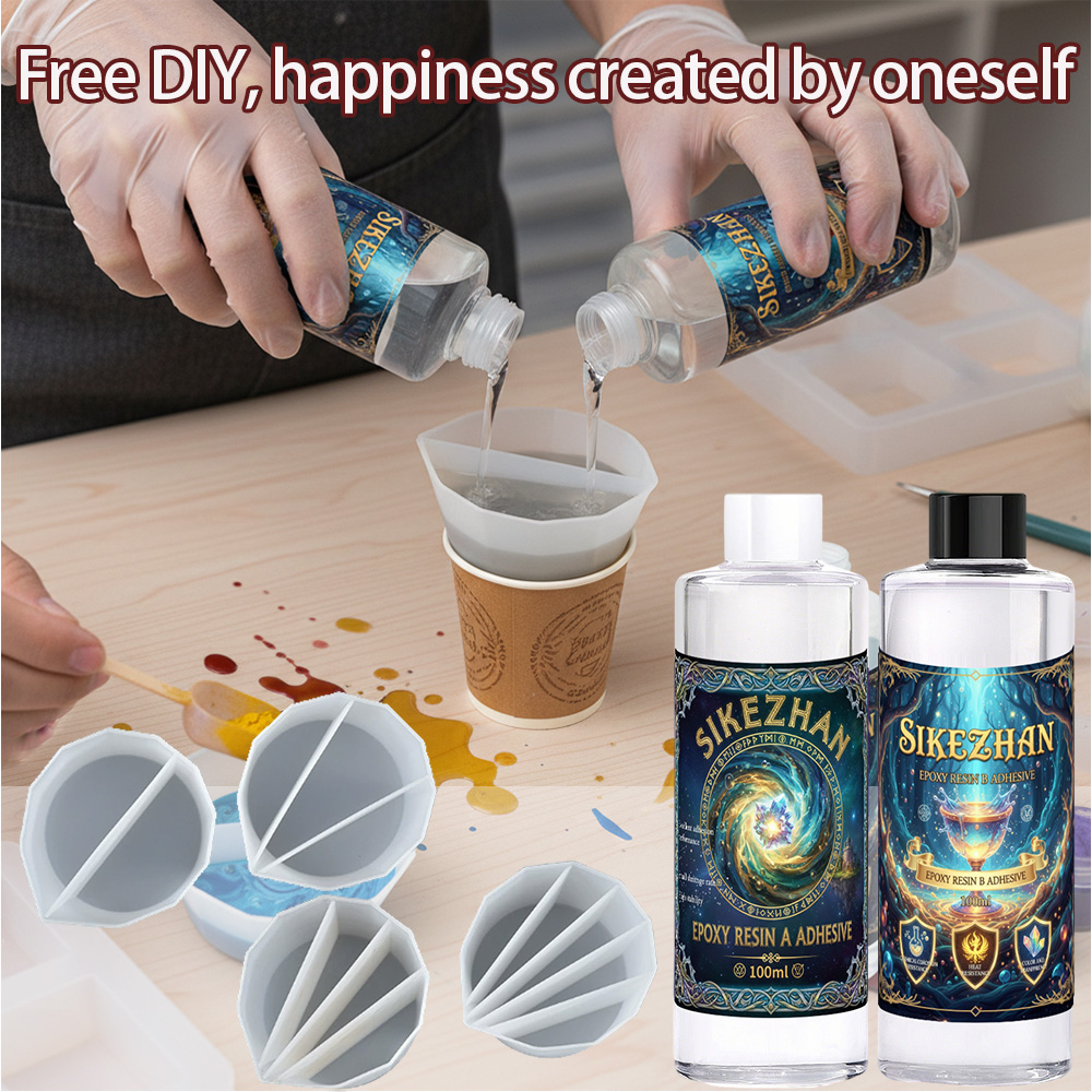 Epoxy Resin Kit with 4 Silicon - Resin Art Pouring recensie en prijs