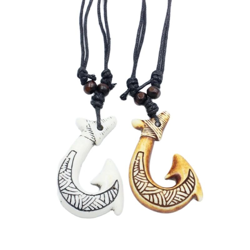 New Zealand Maori fishhook nec - Resin Art Necklace recensie en prijs