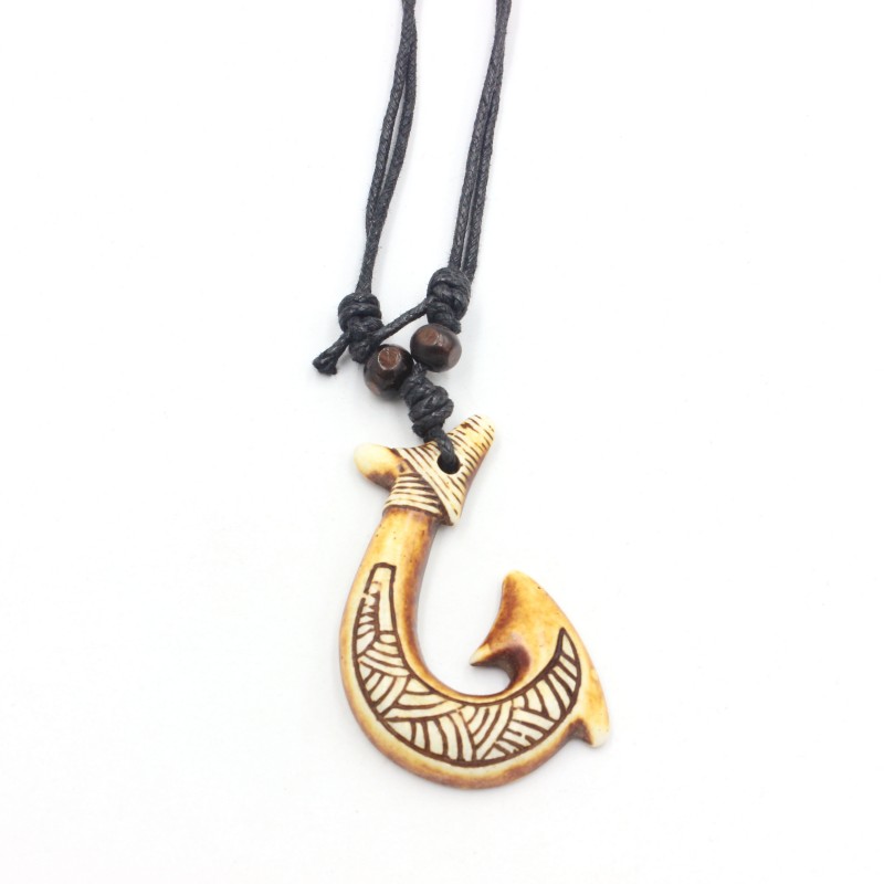 New Zealand Maori fishhook nec - Resin Art Necklace recensie en prijs