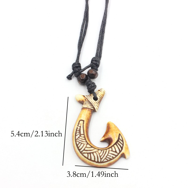 New Zealand Maori fishhook nec - Resin Art Necklace recensie en prijs