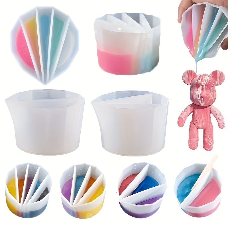 1pc Silicone Split Cup with Di - Resin Art Pouring recensie en prijs