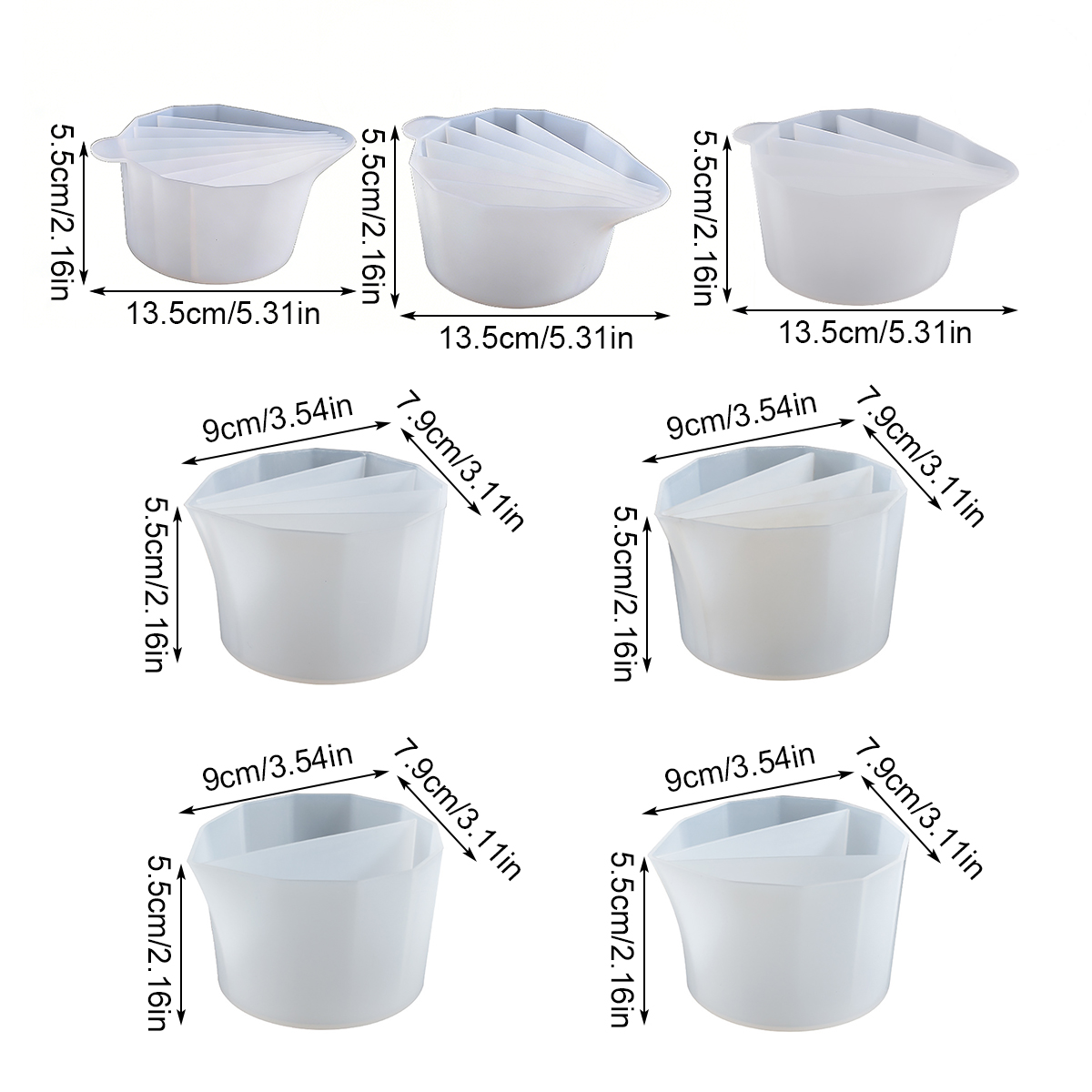 1pc Silicone Split Cup with Di - Resin Art Pouring recensie en prijs