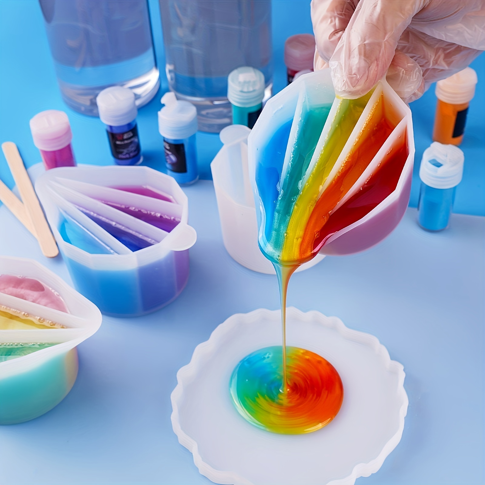 1pc Silicone Split Cup with Di - Resin Art Pouring recensie en prijs