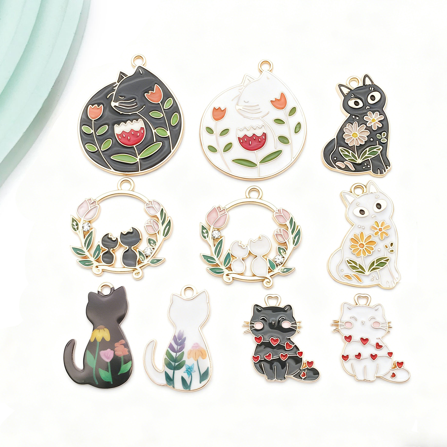 5/10pcs Resin Popular Cat Char - Resin Art Bracelet recensie en prijs