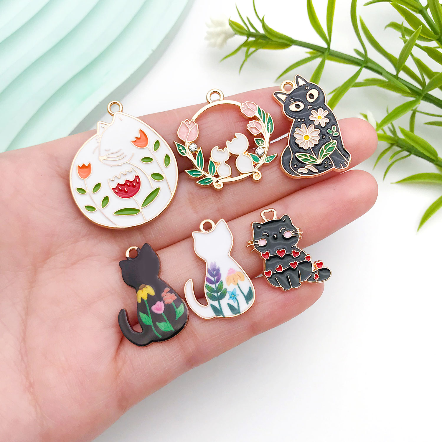 5/10pcs Resin Popular Cat Char - Resin Art Bracelet recensie en prijs