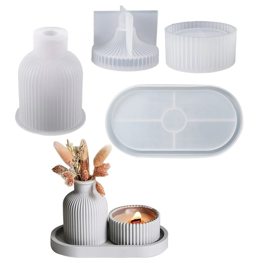 4pcs Silicone Molds Oval Tray  - Resin Art Products recensie en prijs