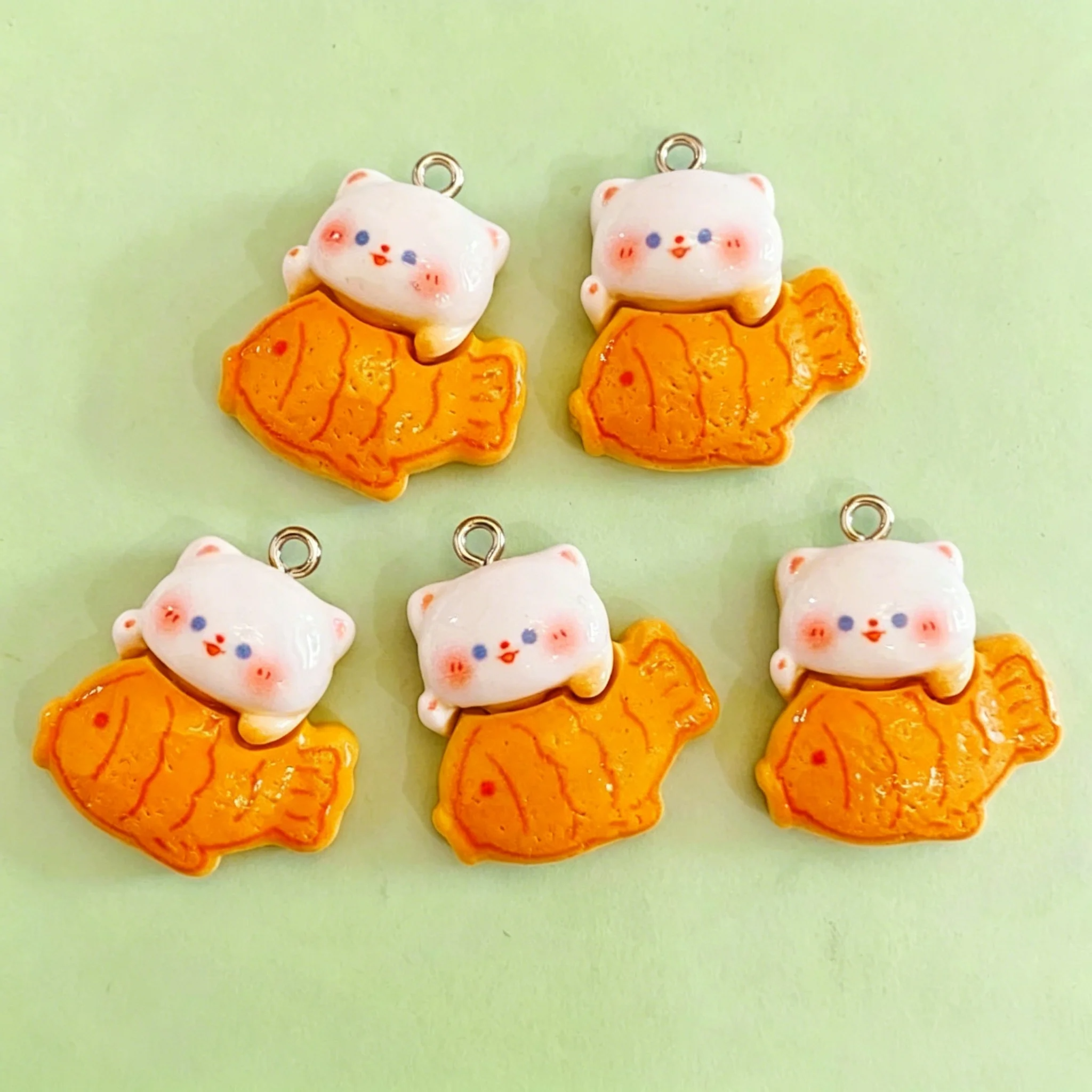 10pcs/lot Cute 3D Taiyaki Cat  - Resin Art Products recensie en prijs