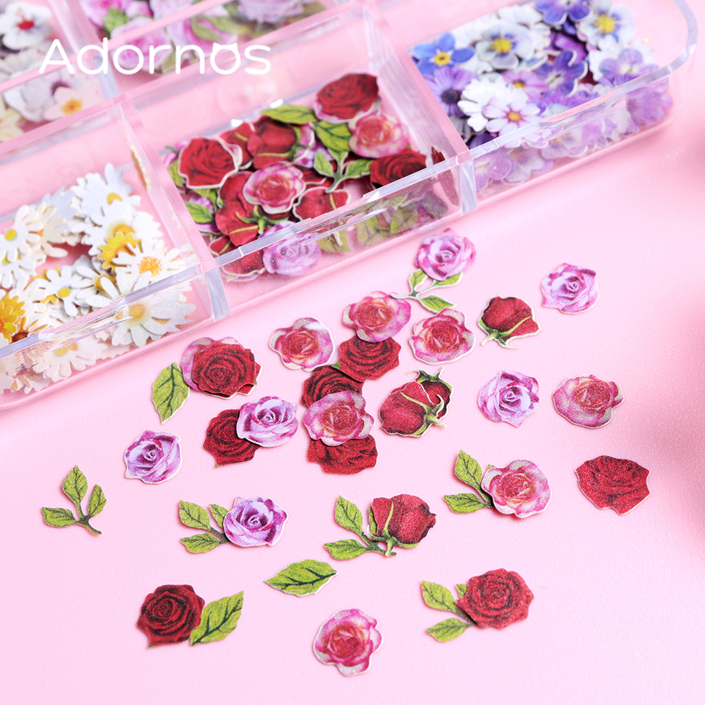 6 Grids Flowers Wood Pulp Chip - Resin Art Products recensie en prijs