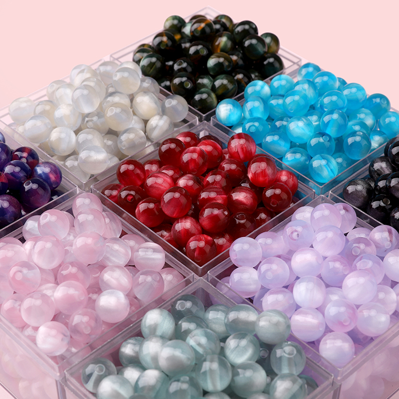 10mm 10pcs Resins Cat Eye Bead - Resin Art Bracelet recensie en prijs