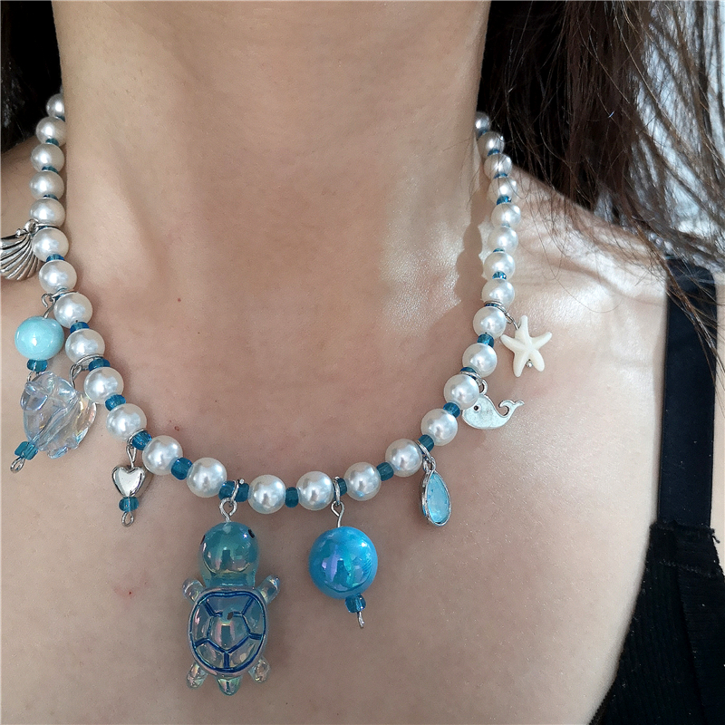 Y2K Charm Ceramic Cartoon Fish - Resin Art Necklace recensie en prijs