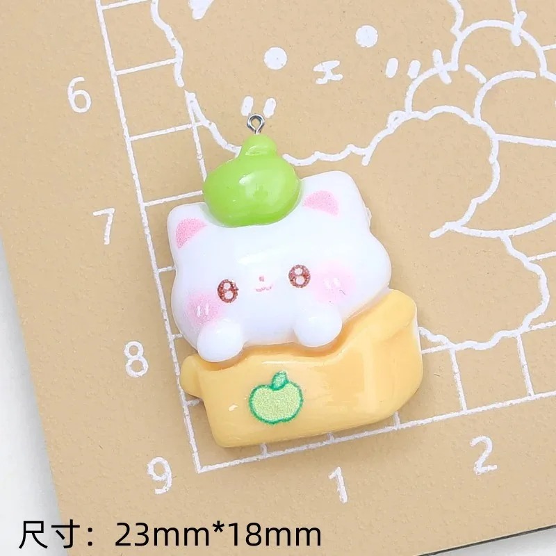 10Pcs Sweet Green Apple Cat Re - Resin Art Bracelet recensie en prijs