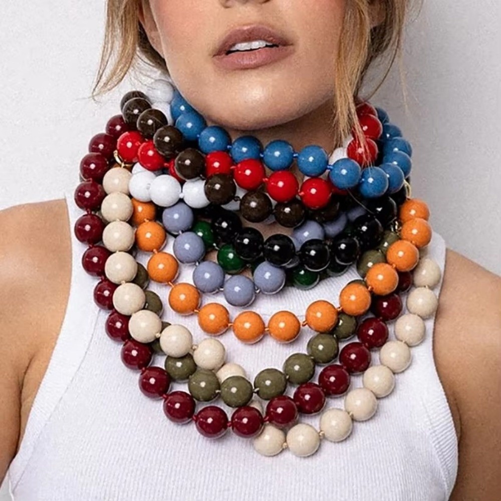 High Quality Fashion Colorful  - Resin Art Necklace recensie en prijs
