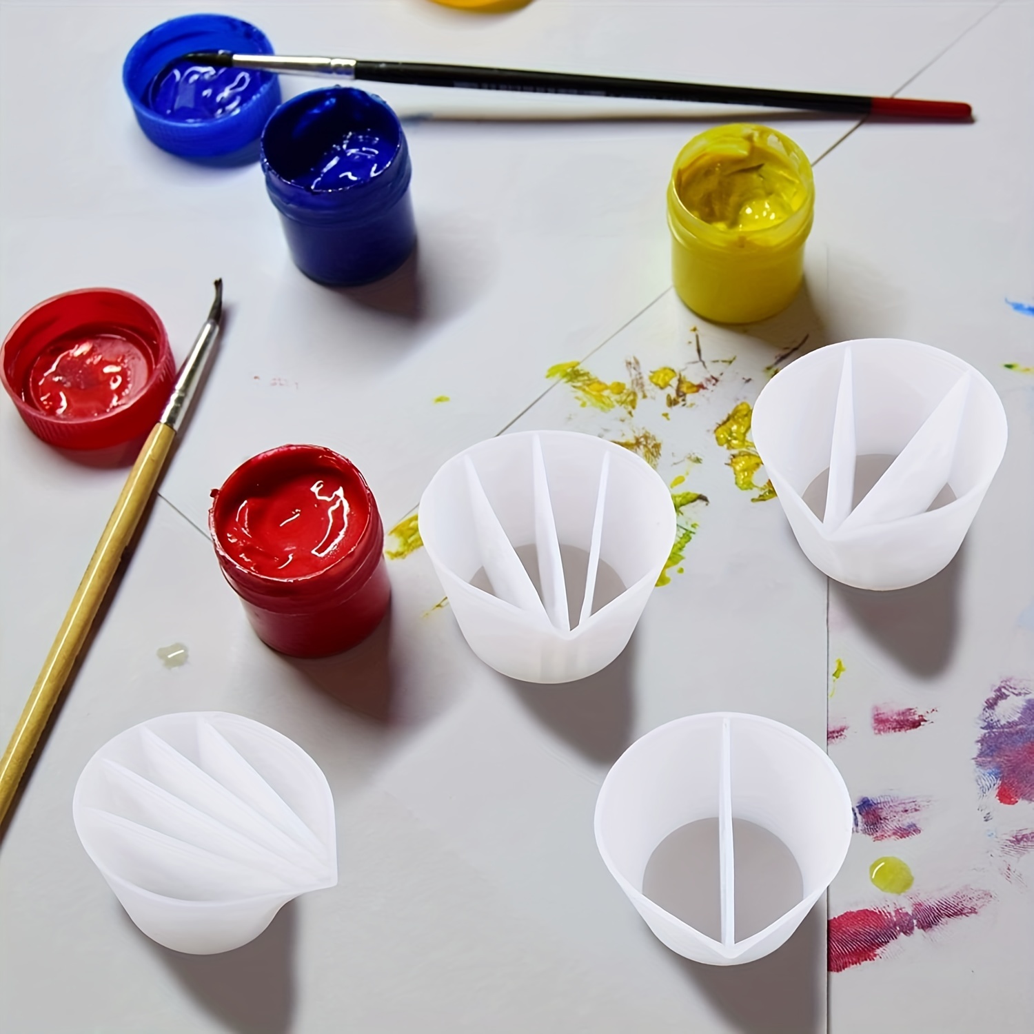 4PCS Reusable Split Cups with  - Resin Art Pouring recensie en prijs