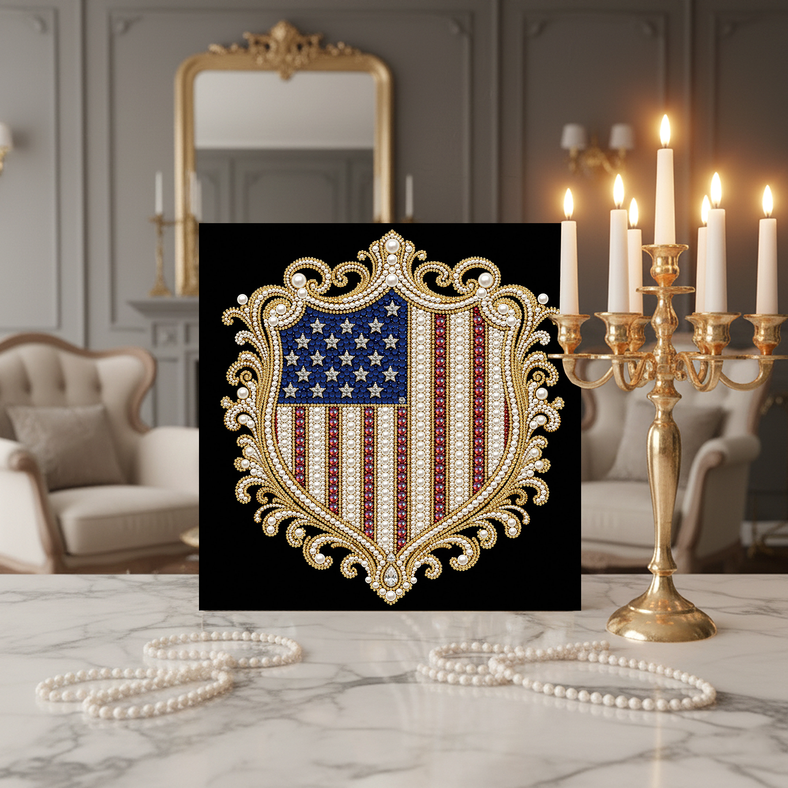 DIY Pearl Painting Kit with Fr - Resin Art Frame recensie en prijs