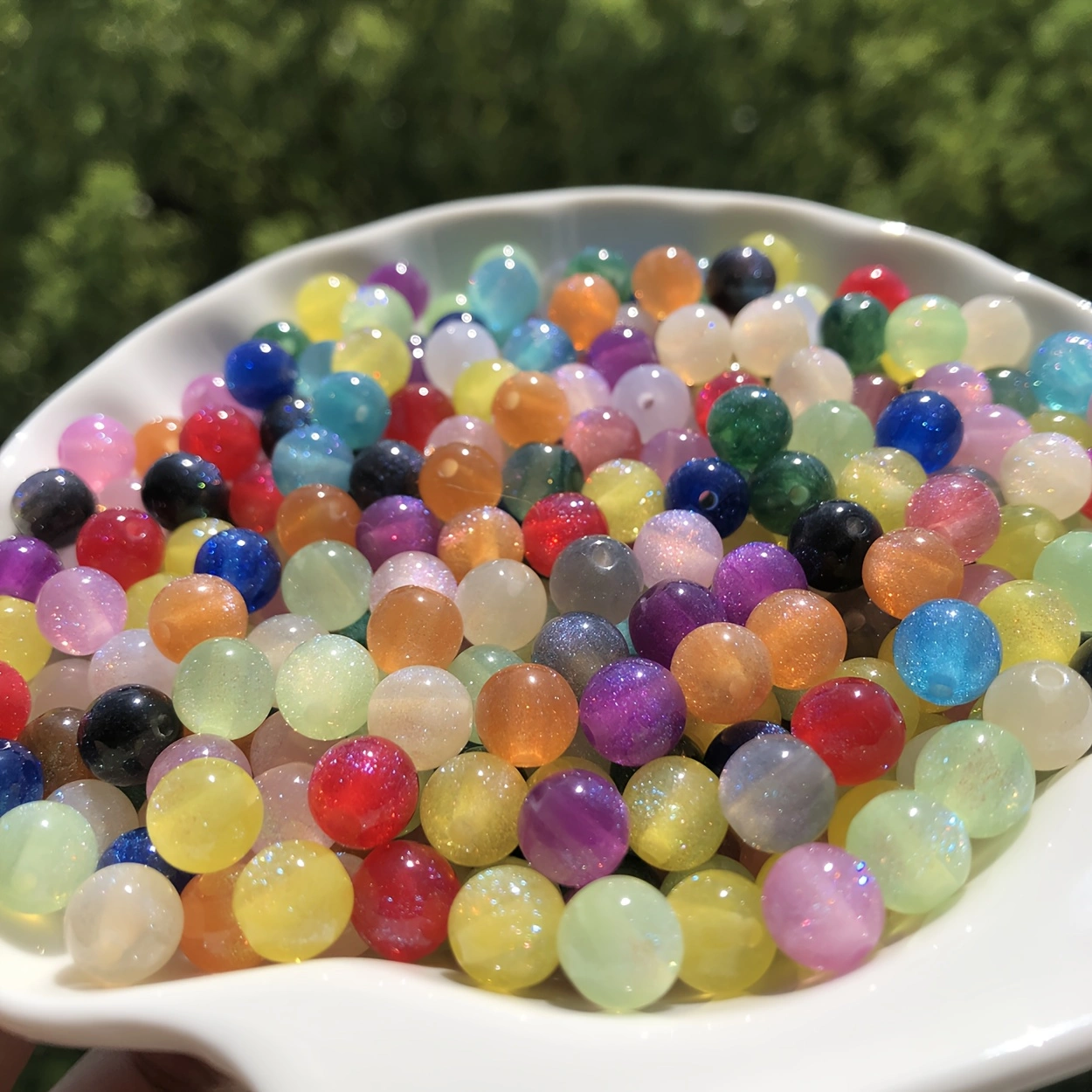 50Pcs 8mm Shiny Starry Sky Res - Resin Art Bracelet recensie en prijs